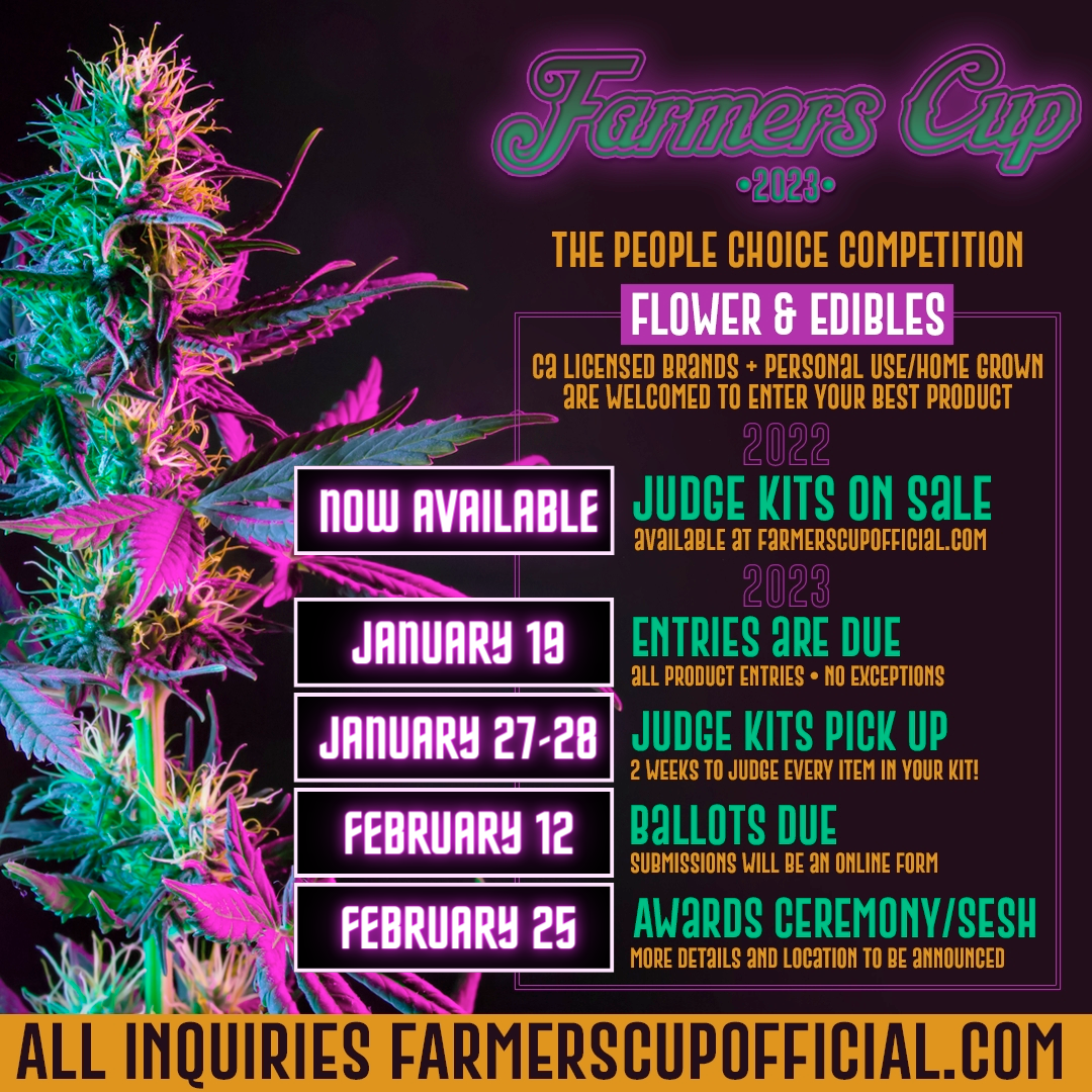 Farmers Cup 2023 - Flower and Edibles Cannabis Cup in San Diego, CA